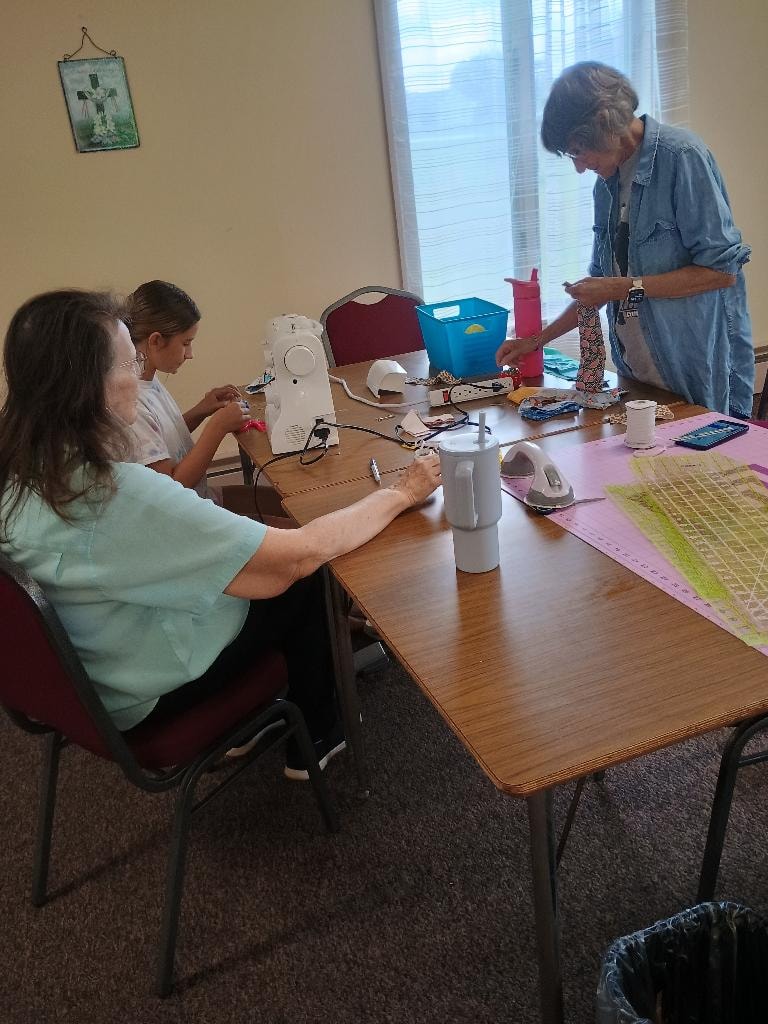 Sewing ministry fellowship and community